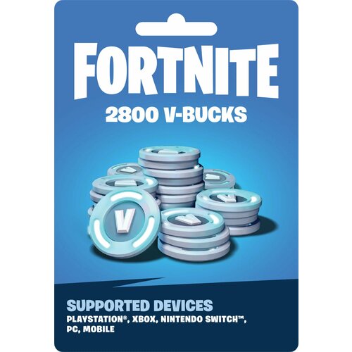 Пополнение счета Fortnite на 2800 V-Bucks Код активации В-баксы Подарочная карта Фортнайт Gift Card Россия 274900₽