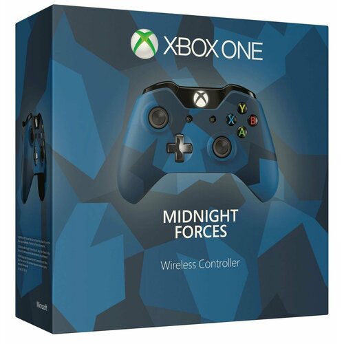 Геймпад для Xbox one / Series s x Midnight Forces Wireless Controller в коробке черный, синий