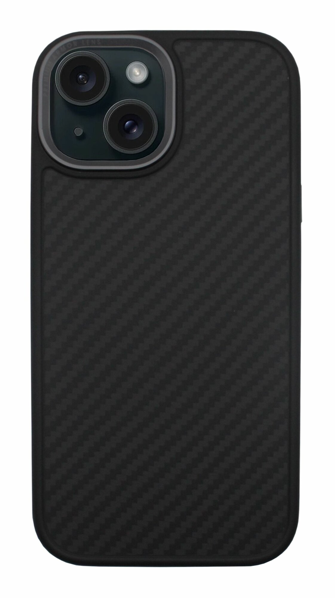 Чехол-накладка Comma Kevlar Series Magnetic Case для iPhone 15, черный