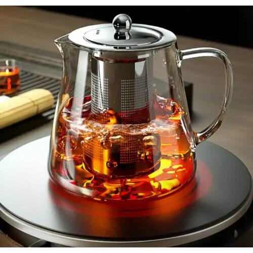 Стеклянный заварочный чайник c фильтром,(Посуда Мира) Конус 400 мл