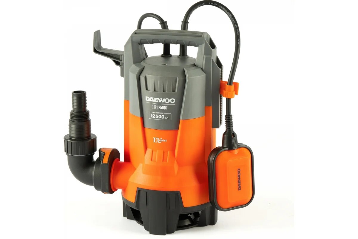 Дренажный насос Daewoo Power Products DDP 12500P погружной вихревой мощность 650Вт