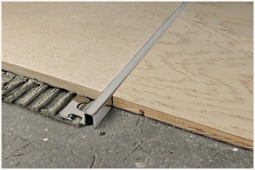 Изображение товара PROFINAL Напольный профиль из нержавеющей стали полированной 8 мм. Длина 2.7 метра. PROGRESS PROFILES. PRFAC 08