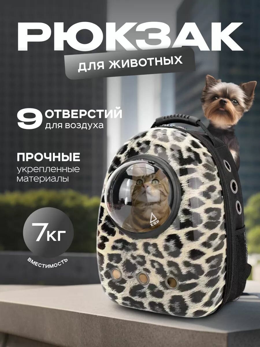 Чемодан для животных на колесиках черный