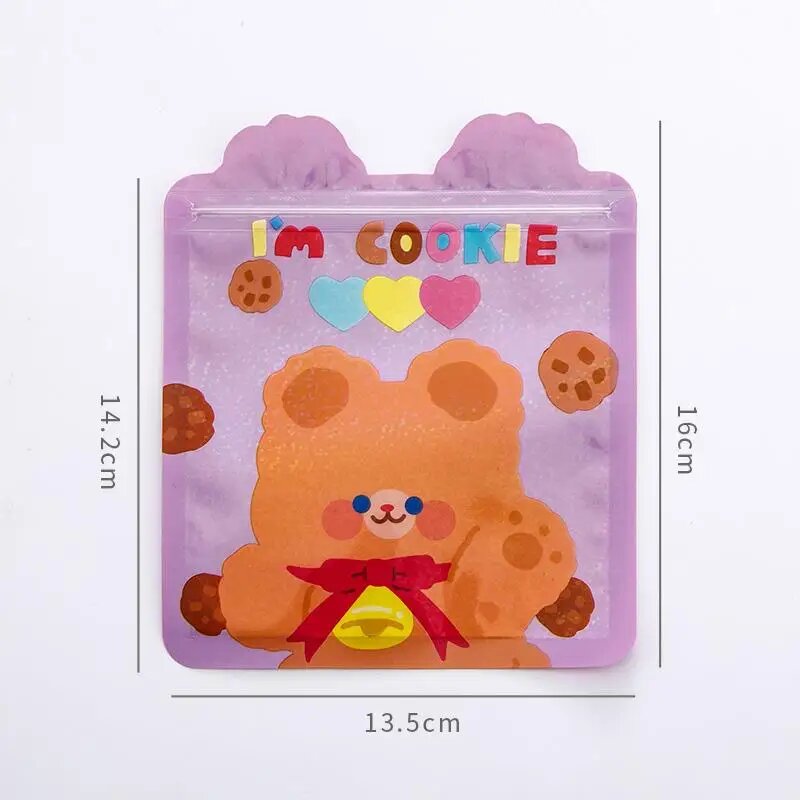Пакет для еды "Cookie" фиолетовый 14.2x13.5 см