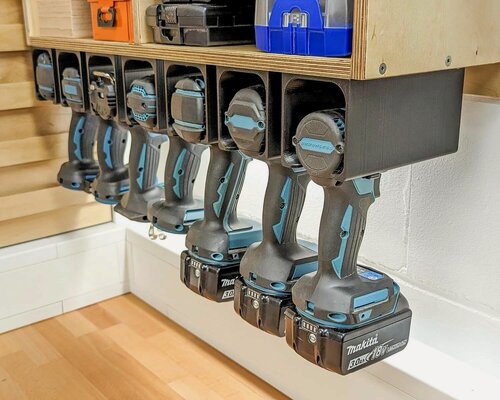 Изображение товара Держатель для шуруповерта и дрели - 5 шт, подвес для шуруповерта черный