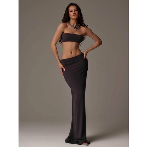 фото Юбка little secret весна-лето 2025, размер m-l, темно-серый