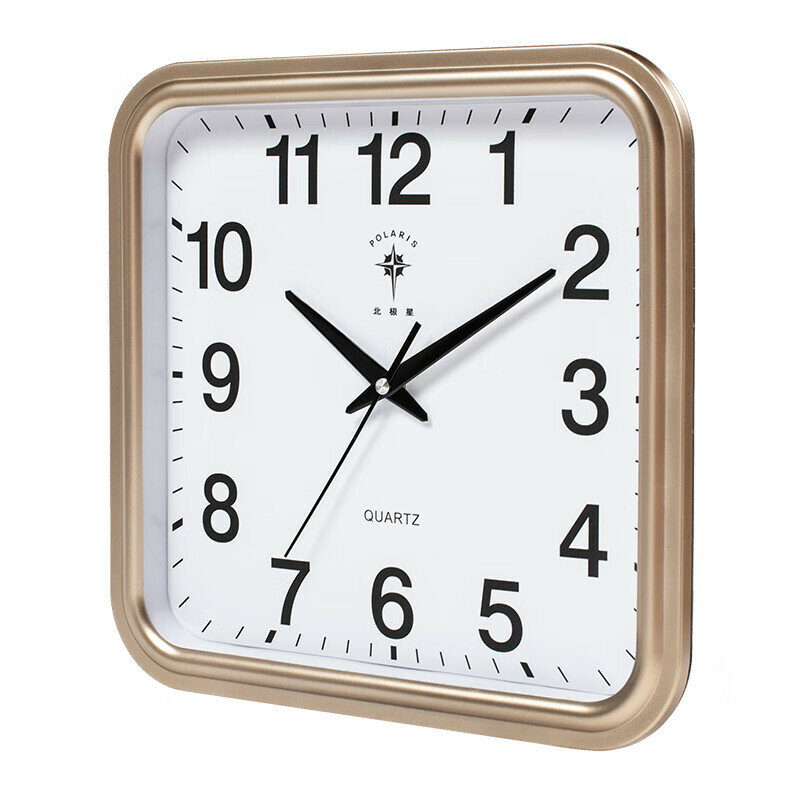 Polaris Wall Clock, Living Room Home Decor Square Quartz Clock, Office Timepiece, Bedroom Clock, 25*25cm