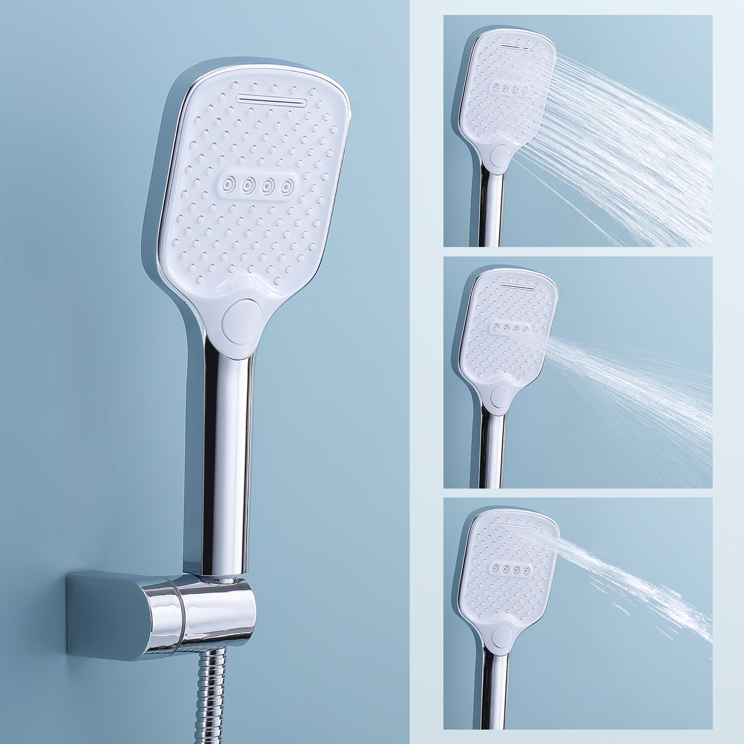 Смеситель для ванны Splenka S30.22, вертикальный монтаж, латунный корпус, хром — фото 1