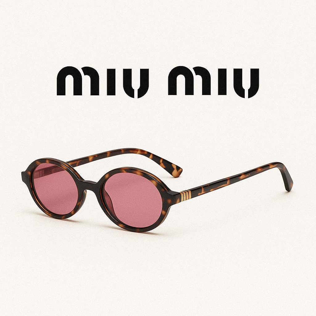 Солнцезащитные очки Miu Miu, коричневый