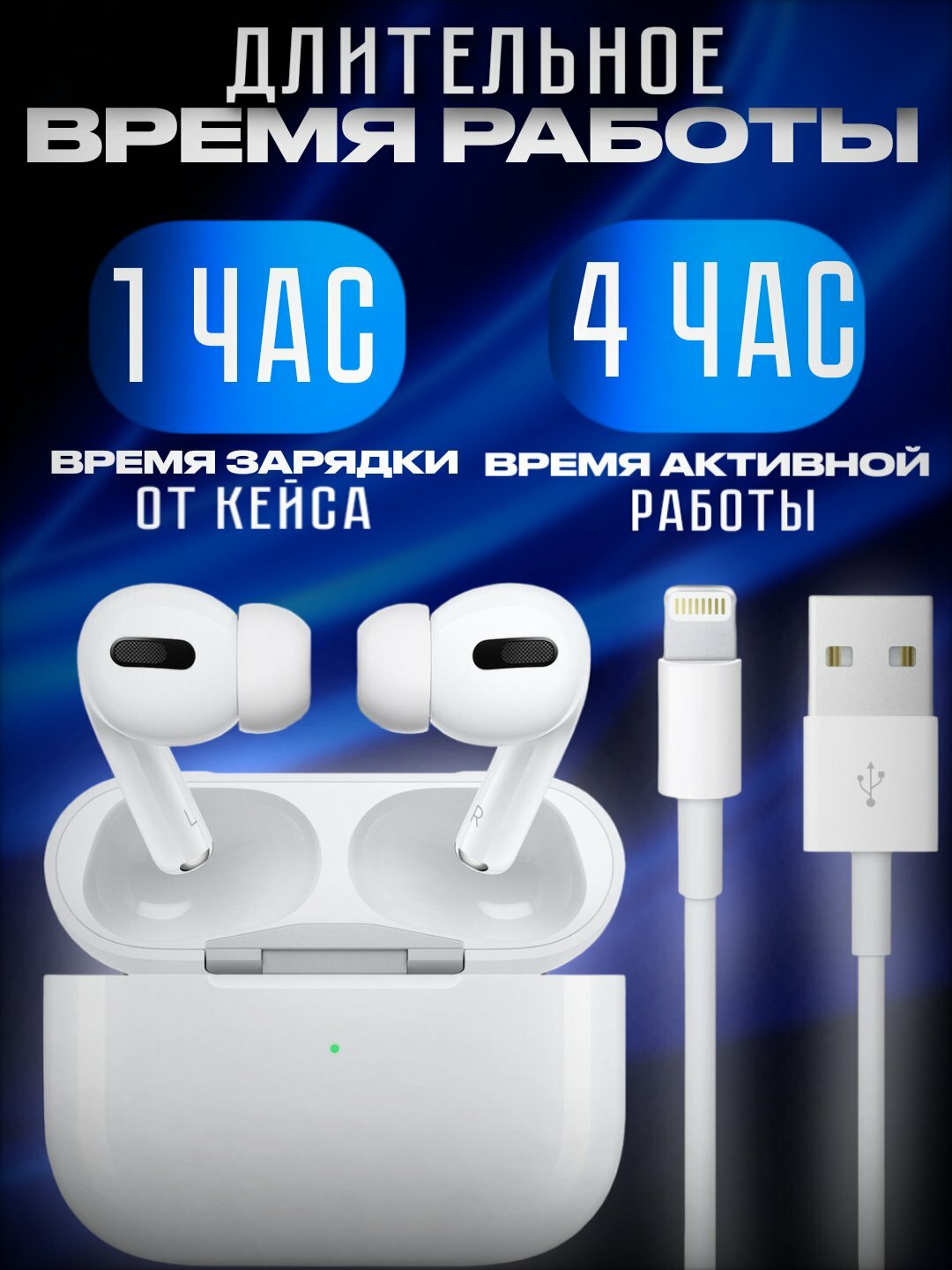 Беспроводные наушники Pods Pro 2 Premium/Беспроводные наушники Airpods 2 — фото 1