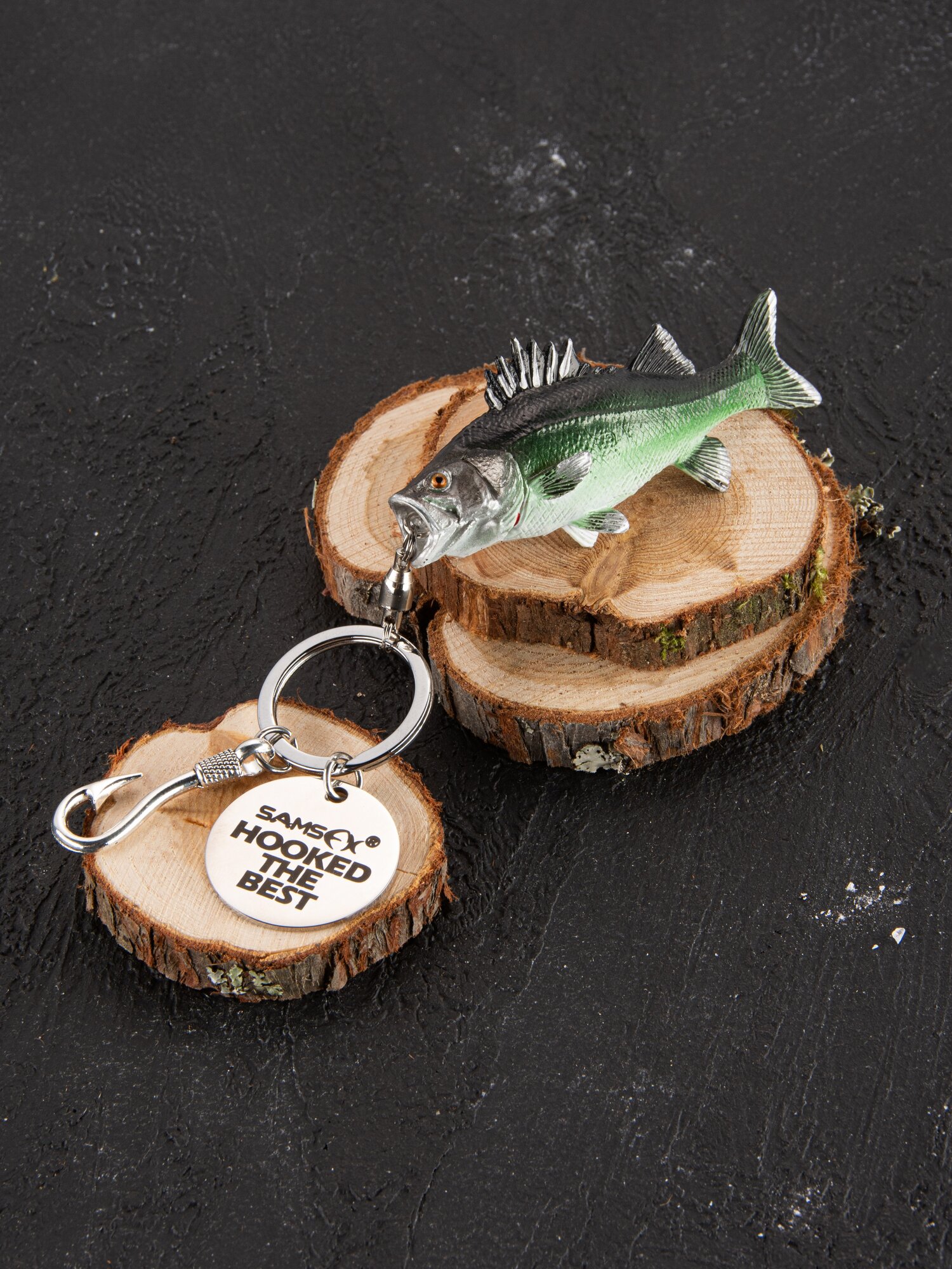 Брелок Saana, зеленый/черный — фото 1