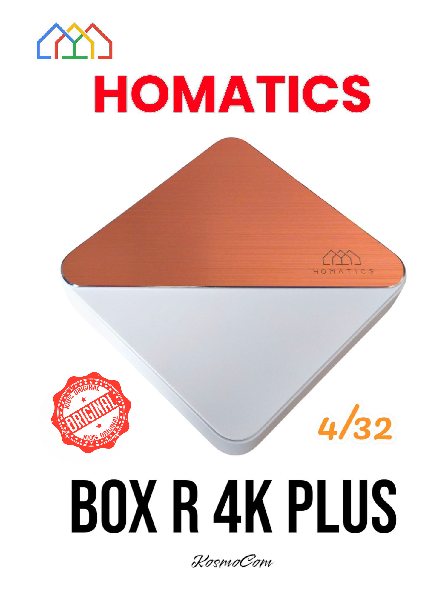 Медиаплеер Homatics Box R 4K Plus 4/32 Гб Amlogic S905X4-K Android TV 11