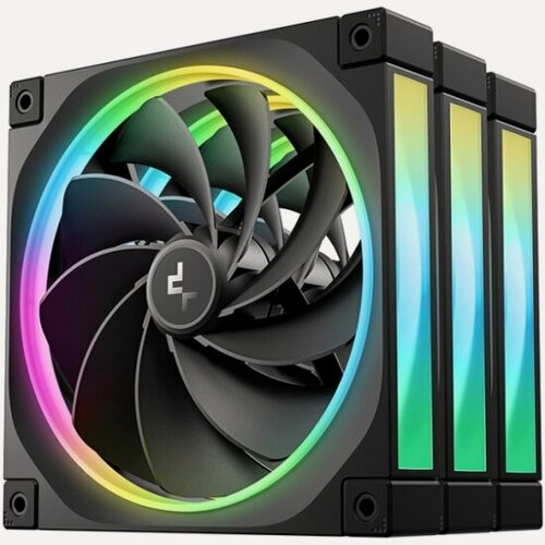 Изображение товара Вентиляторы для корпуса Deepcool FL14R 3IN1 Reverse 3шт (R-FL14R-BKAPN3-G)