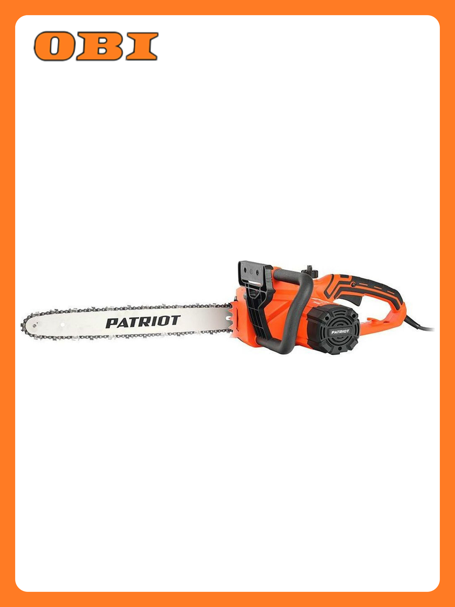 Электропила PATRIOT 2418 ESP 2400Вт 45см плавный пуск тормоз цепи шаг 3/8