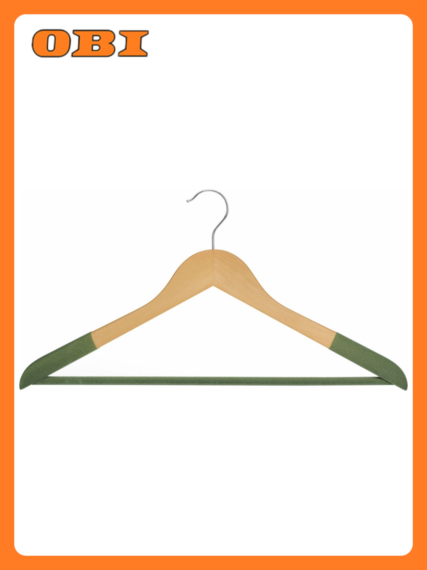 Набор вешалок для одежды OBI 445х23 см 2 шт
