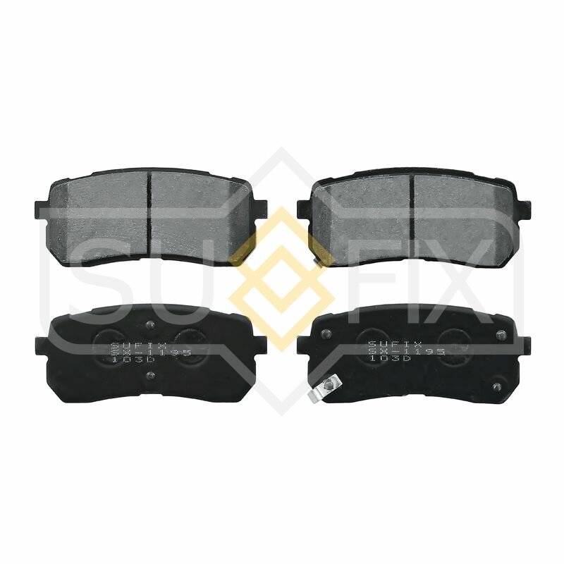 SUFIX Колодки тормозные задние HYUNDAI H-1 2.5D 97>/ Starex 2.5D 97-04/ ix35 3.0D-3.8 08>, KIA Carnival/ Grand Carnival 2.2D-2.9D 06>