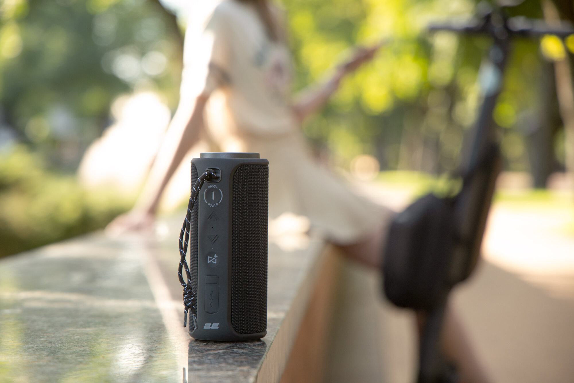 Акустическая система 2E SoundXTube TWS, MP3, Wireless, Waterproof Black — фото 1