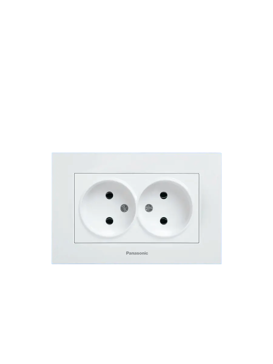 Две внутренние розетки, белые — фото 1