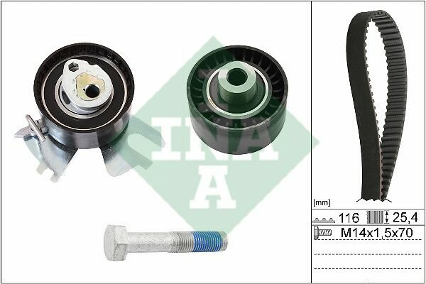 Ремкомплект ГРМ FORD CITROEN PEUGEOT VOLVO all 2.0TDI 03- INA 530 0449 10
