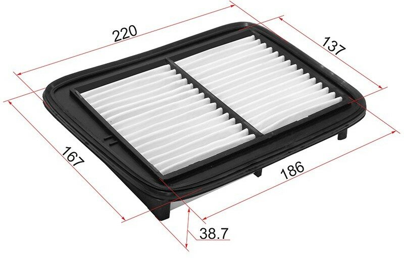 Фильтр воздушный SAT ST-17801-BZ080 Toyota Lite Ace 08-20, Town Ace 08-20