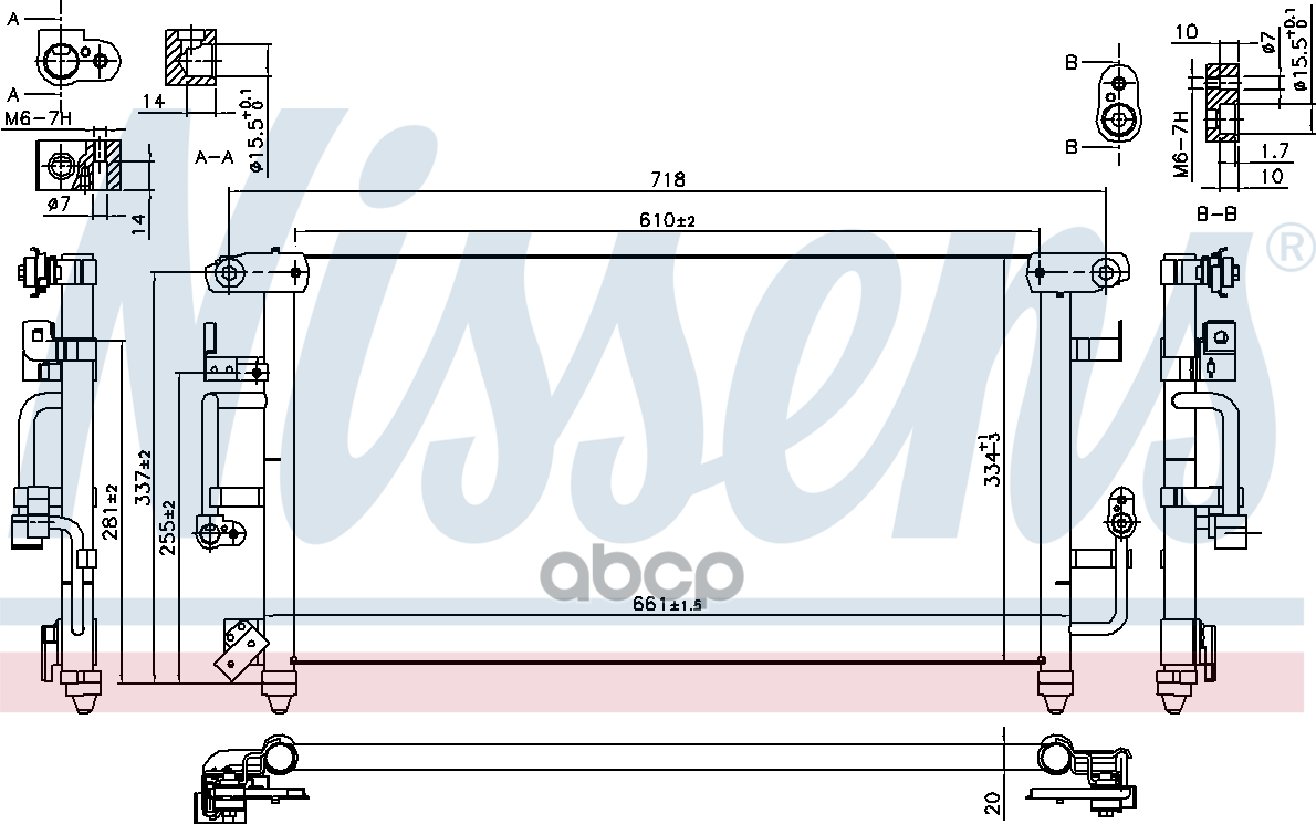 Радиатор кондиционера TOYOTA: LAND CRUISER 80 (J8) 4.2 D (HZJ80)/4.2 TD (HDJ80)/4.2 TD 24V (HDJ80)/4.5 24V (FZJ80) 90-98