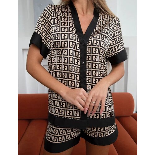 Пижама Anisa, размер L, бежевый fdfklak хлопковая пижама для беременных осенняя полосатая пижама для кормящих мам с длинными рукавами удобная одежда для беременных