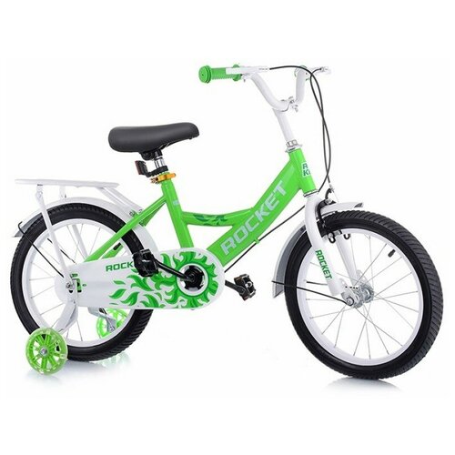 фото Велосипед детский 2-х колесный 16" rocket, цвет зеленый