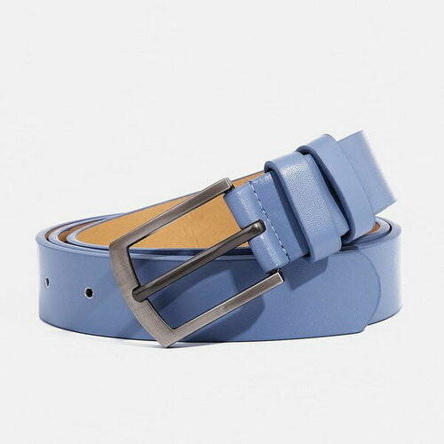 фото Ремень сима-ленд, размер 110, голубой сима-лэнд