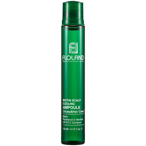 Филлер Floland Охлаждающий филлер с биотином для волос и кожи головы / Biotin Scalp Cooling Ampoule 13 мл х 10 шт
