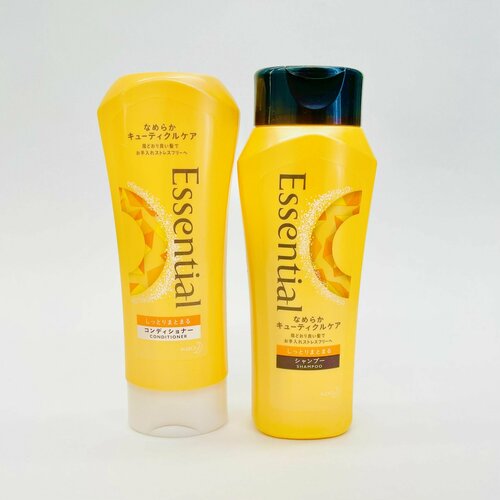 KAO набор Восстанавливающий ШампуньКондиционер для сухих и повреждённых волос разглаживающий кутикулу Увлажнение с фруктово-цветочным ароматом Essential Smart Repair 200 мл2 1320₽