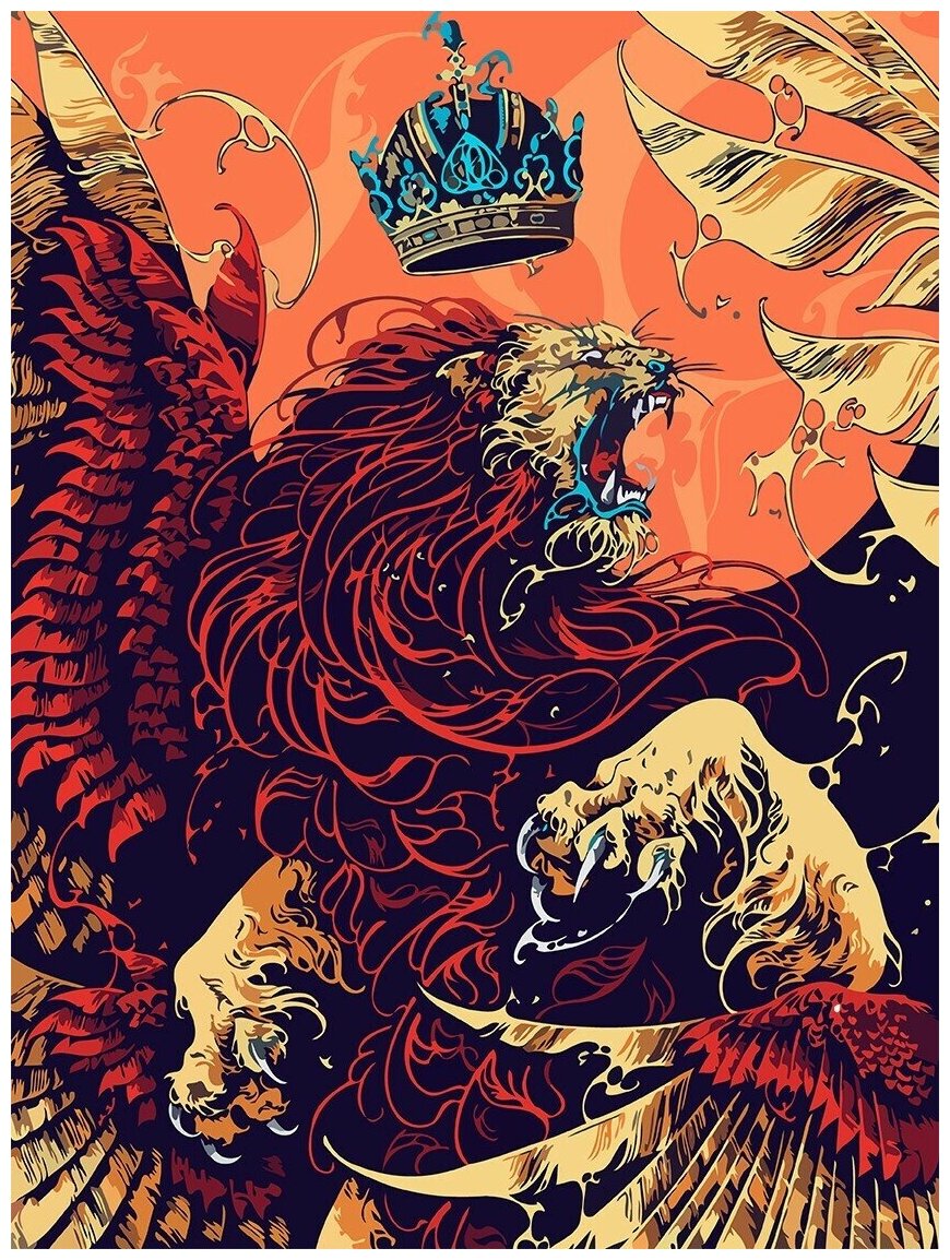 Картина по номерам дракон