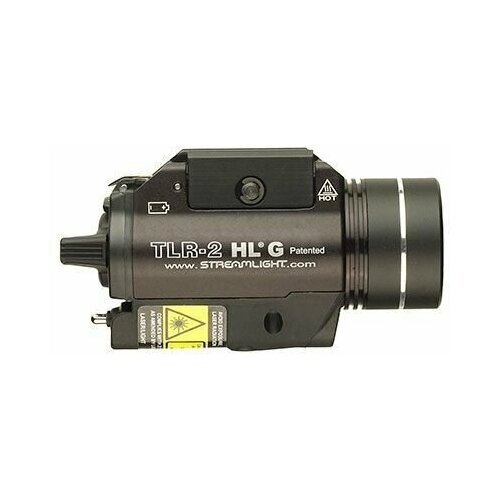 Фонарь с креплением на Weaver Streamlight TLR-2 HLG с зеленым лазерным целеуказателем (ЛЦУ) 800 lm цвет Black