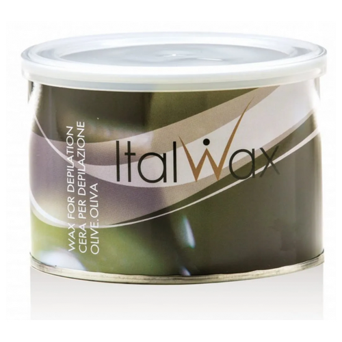 Воск для депиляции Italwax горячий, жидкий, для удаления волос в банке, олива, 400 мл масло после депиляции italwax after wax mint oil 100 мл