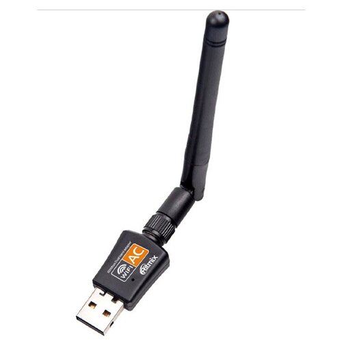 Wi-Fi адаптер RITMIX RWA-250 USB, черный беспроводной usb адаптер ritmix rwa 120 однодиапазонный wi fi скорость до 150 мбит с