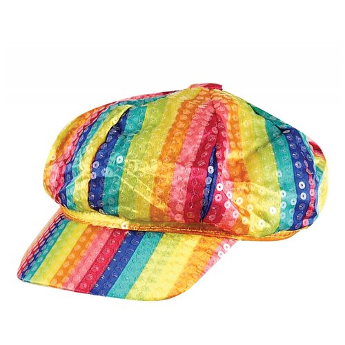 Шляпа радужная блестящая клоунская карнавальная шляпа клоунская в горошек