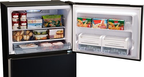 Холодильник с верхней морозильной камерой Широкий Sharp - фото №19