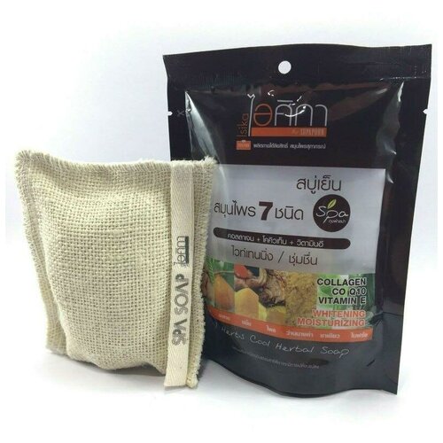 Спа-мыло «7 трав» в мешочке из люфы, 70 гр