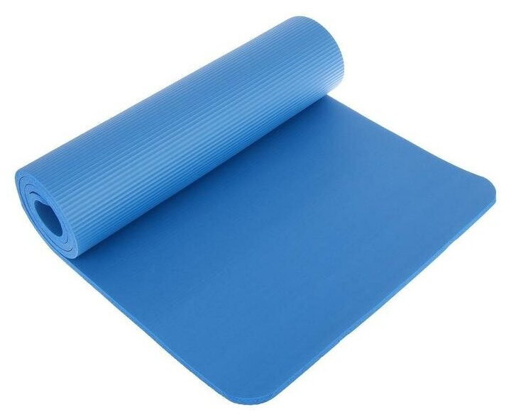 Коврик для йоги ТероПром 3551170 183 х 61 х 1,5 см, цвет синий
