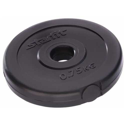 Диск пластиковый BaseFit BB-203 0.75kg d=26mm Black УТ-00019751