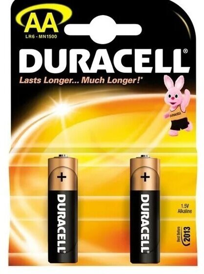 Батарейка Duracell LR6 (АА) упаковка 2 шт.