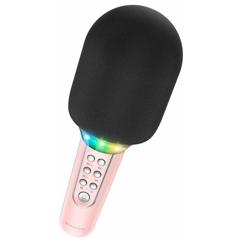 Микрофон BOROFONE BFK2 Elf karaoke розовый