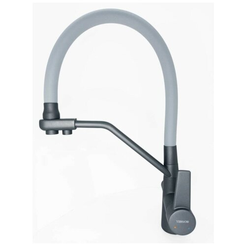 Смеситель для кухни с фильтром TRIGOR N11-KG-FA-809 Графит корпус/серый излив