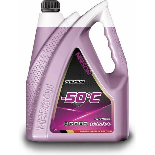 Антифриз ANTIFREEZ NERSON Premium G-12++ -50 гр. 4 л фиолетовый
