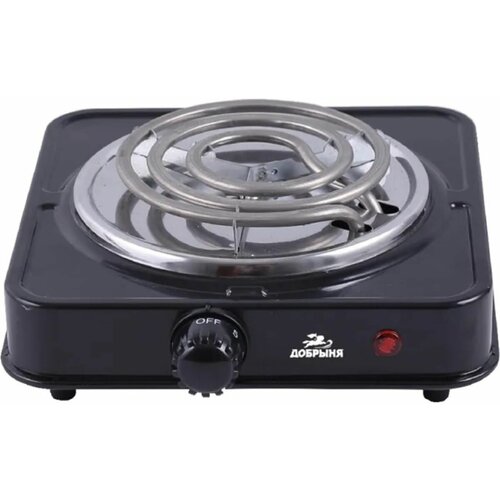 Электроплитка Добрыня DO-2205B 1-но конфорочная спиральный ТЭН 10 кВт черная 84100₽