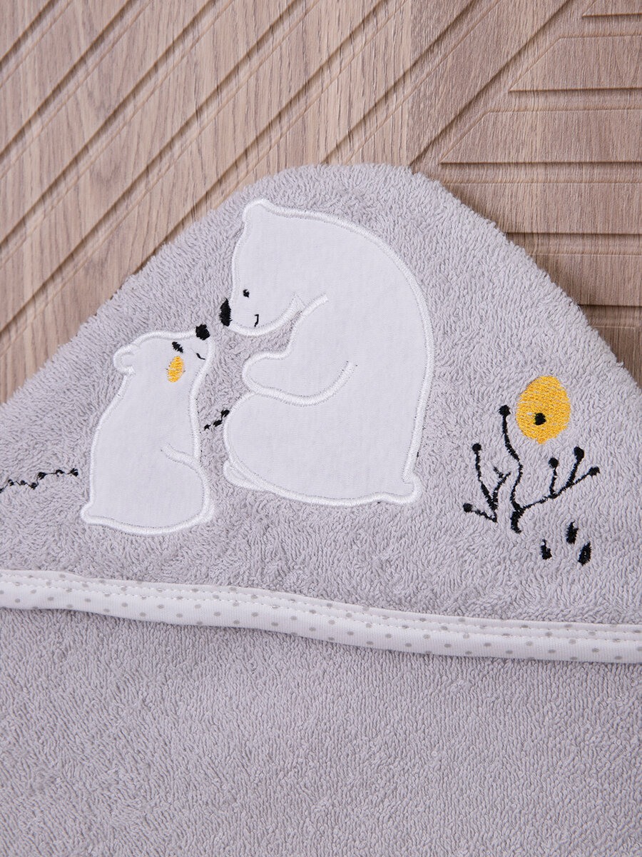 Полотенце детское с капюшоном 80x80 см для новорожденного - фотография № 15