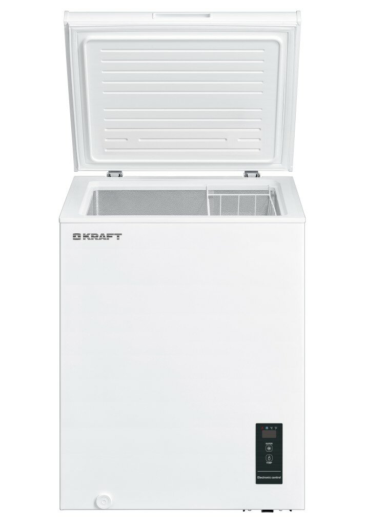 Морозильник Kraft BD (W) 100 BL с LED дисплеем Inverter (до -15 С)