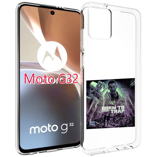 Чехол MyPads Born to Trap Kizaru для Motorola Moto G32 задняя-панель-накладка-бампер