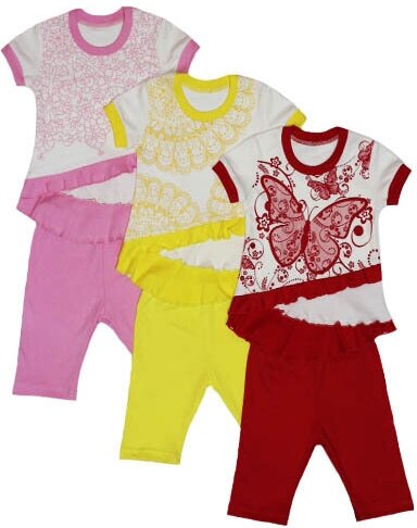 Комплект одежды Ивашка для девочек, футболка и бриджи