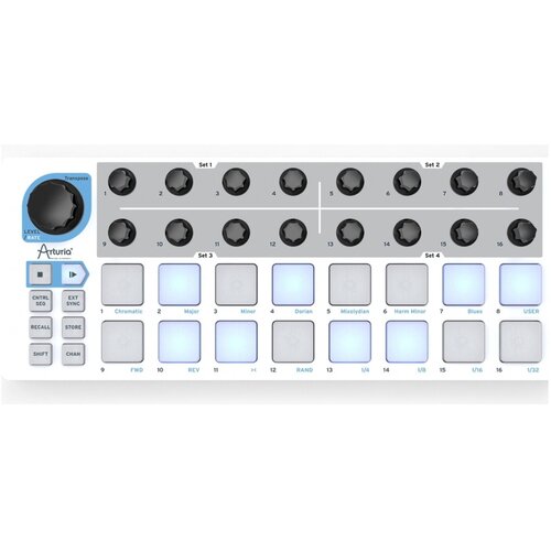 Arturia BeatStep - MIDI-контроллеры midi клавиатуры midi контроллеры alesis v25mkii