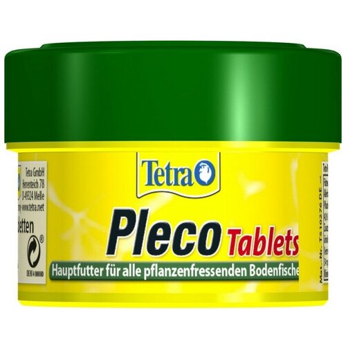 Корм для травоядных донных рыб Tetra Pleco Tablets 58 табл, таблетки с высоким содержанием спирулины (10 шт)